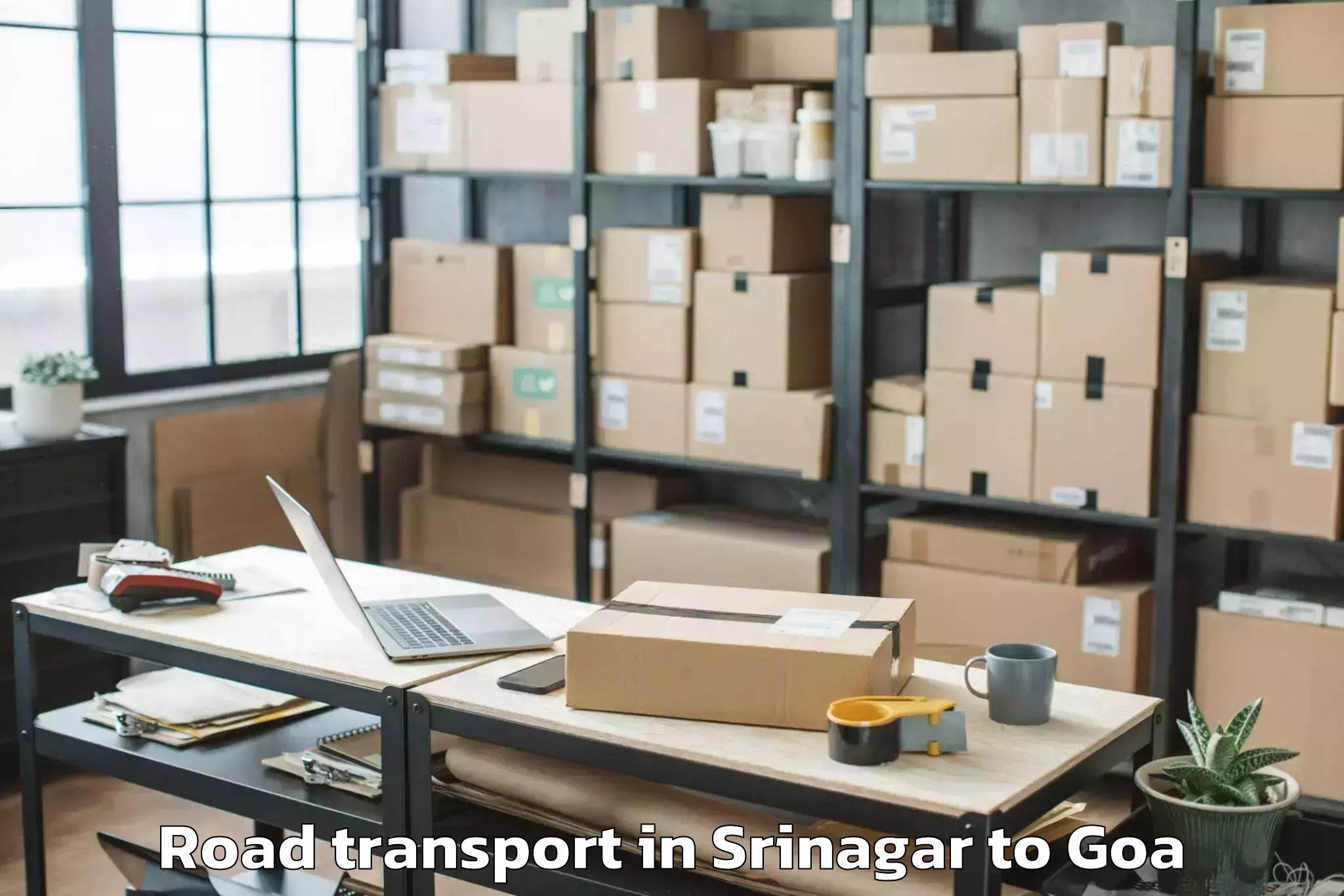 Book Srinagar to Mall De Goa Road Transport Online